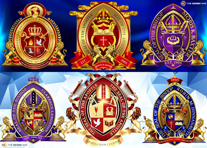 do exceptional church seal logo, church ministry, bishop or apostle seal design