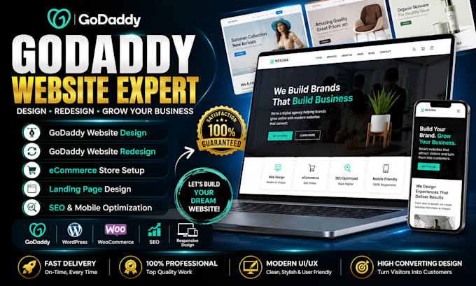 design godaddy website godaddy landing page godaddy ecommerce godaddy SEO