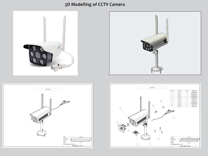 design your part using creo, solidworks and inventor