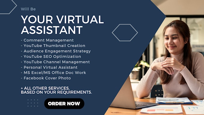be virtual assistant administrative support and will manage