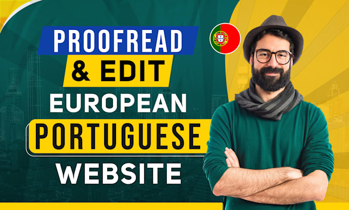 proofread and edit your european portuguese website