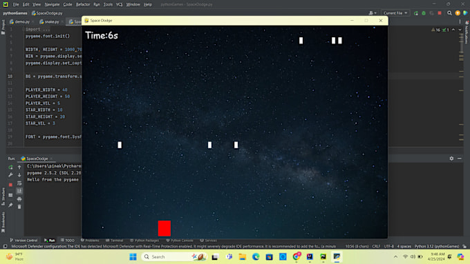 Make games using pygame in python by Pinakibera8 | Fiverr
