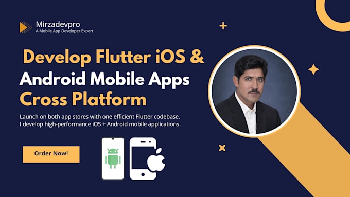 develop flutter ios and android mobile apps  cross platform