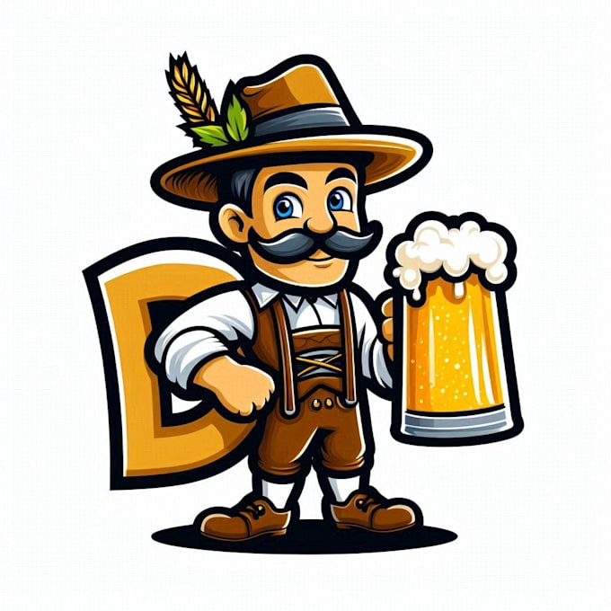 do mascot oktoberfest beer logo design busness