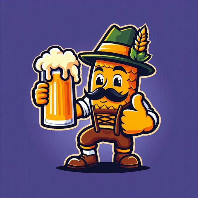 do mascot oktoberfest beer logo design 10 hours