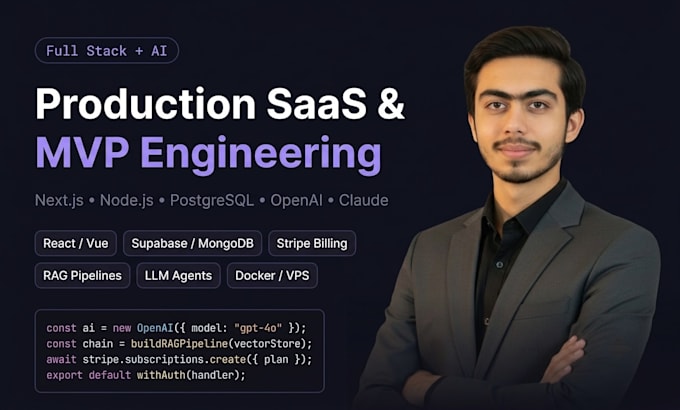 build your production saas mvp with full stack and ai integration