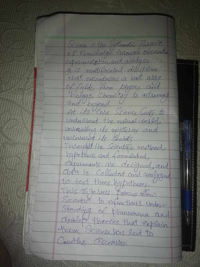 do handwriting notes and letters