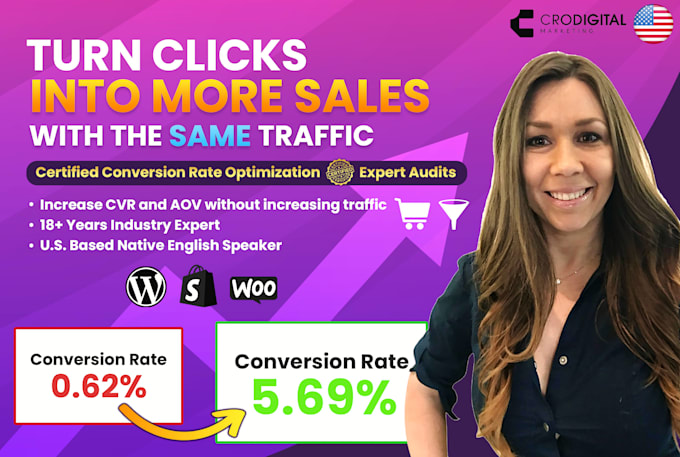audit your shopify, online store, or lead gen site for sales conversions growth