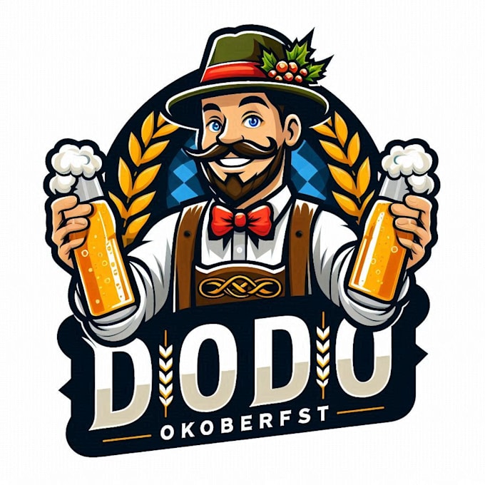 do mascot oktoberfest beer logo design