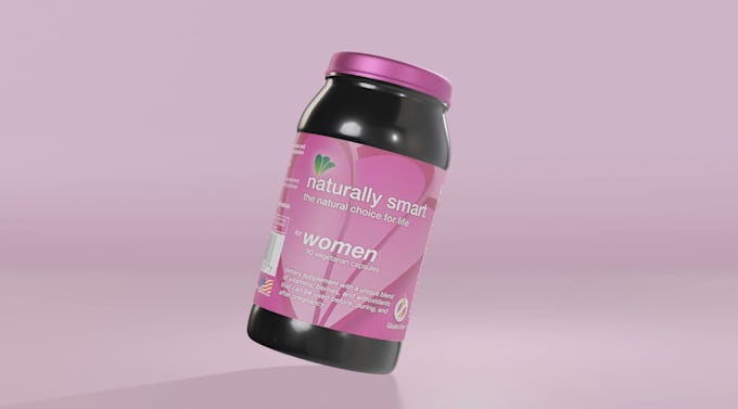 do realistic 3d supplement animation ad
