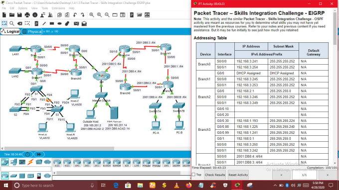 assist in cisco packet tracer projects and assignments