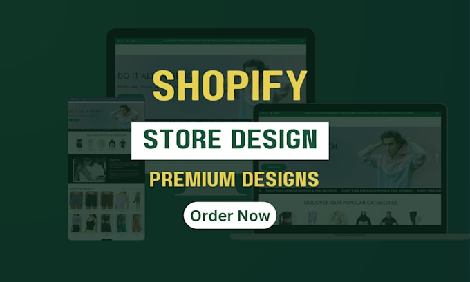 design responsive shopify ecommerce store