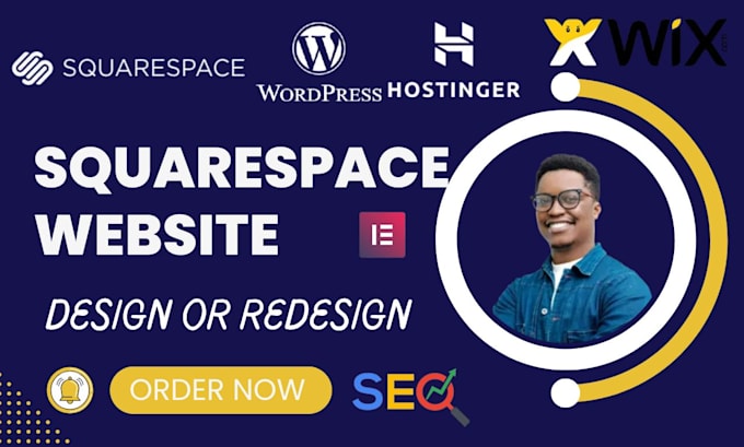 build squarespace website design, redesign squarespace website development, duda