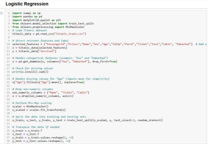 Train machine learning models in python by Aleesha_rehman | Fiverr