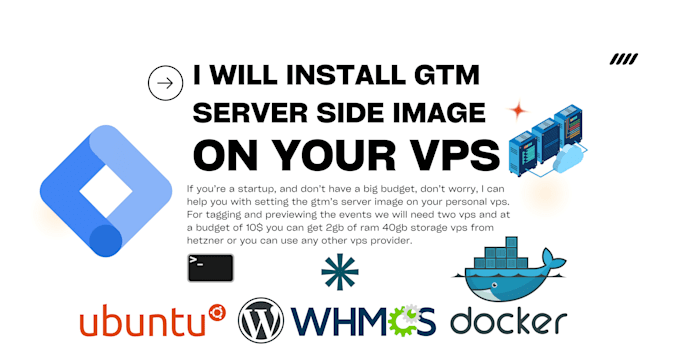 install gtm server side tagging image on your personal vps