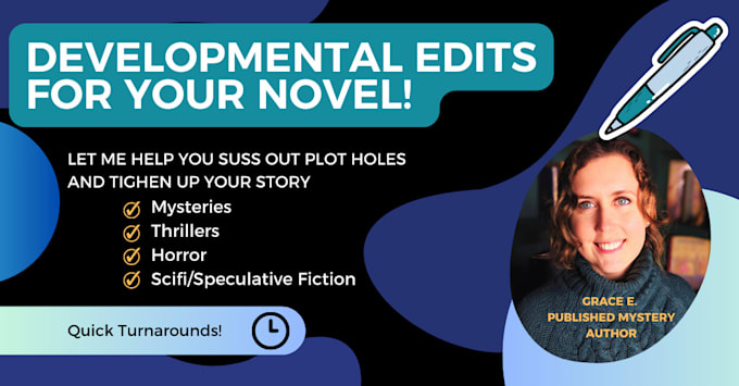 developmentally edit your mystery or thriller manuscript