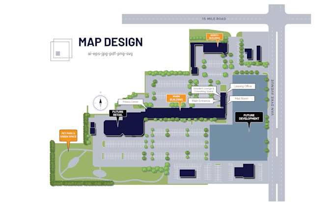 design stunning vector map for any purpose