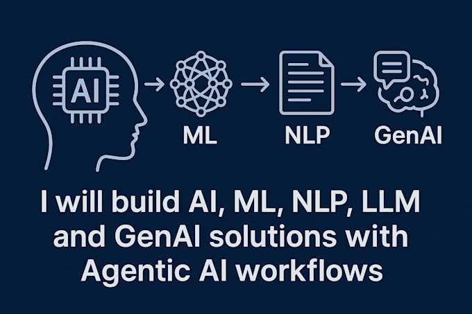 build ai, ml, nlp, llm, and genai solutions with agentic ai workflows