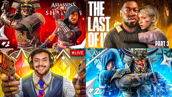 create high quality gaming thumbnail in 24 hours