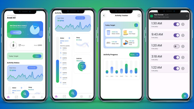 Design your mobile app in flutter, app design, flutter ui by ...
