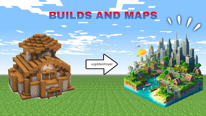 build minecraft houses, maps, buildings for you