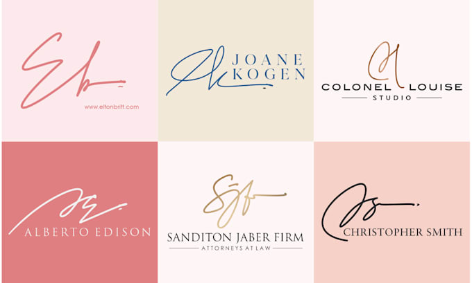 design signature logo style