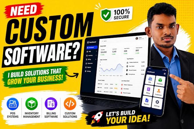 build custom point of sale, inventory and billing software