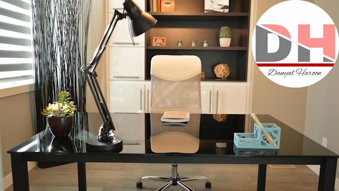 design professional zoom virtual office with your logo