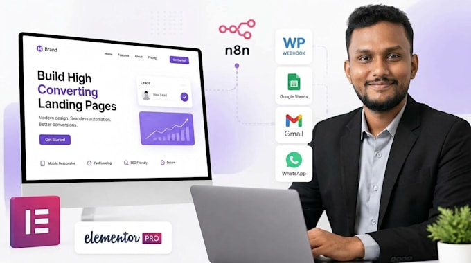 design high converting elementor landing page