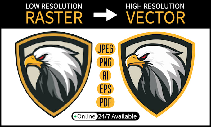 make image to vector, vector tracing, logo images