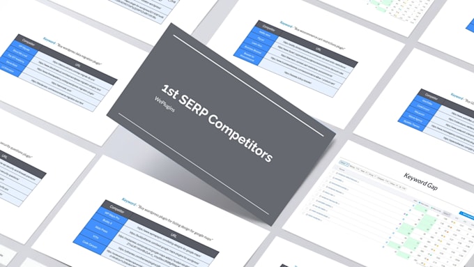 deliver 100 slide report of advanced website SEO audit and competitor analysis