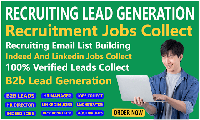 do b2b recruiting lead generation, recruiting email list and linkedin leads