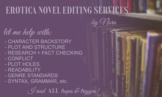 edit and beta read your erotic novel