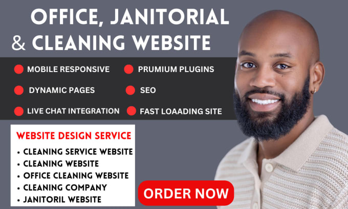 Build house cleaning website janitorial website cleaning website office