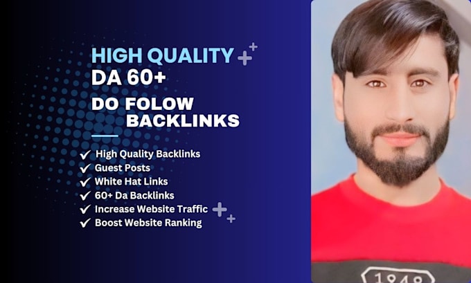 build high quality do follow SEO backlinks on high da sites for google ranking