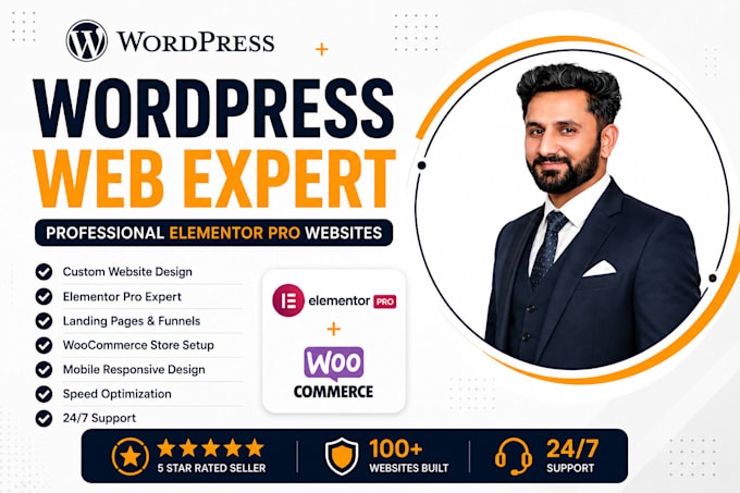 build your wordpress homepage and elementor pro website