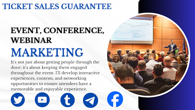advertise your event, webinar,conference, eventbrite ticket to targeted audience