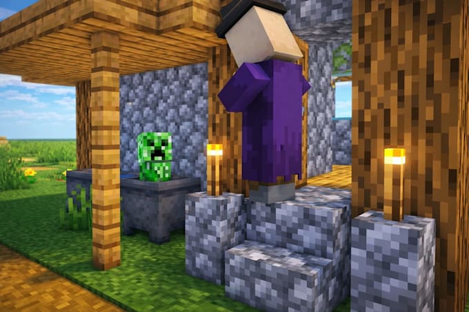 create minecraft 3d animation
