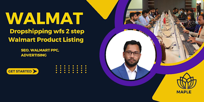 manage walmart dropshipping and wfs stores product listings with dynamic PPC