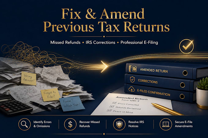amend your US tax return 1040x to fix errors and recover your maximum refund