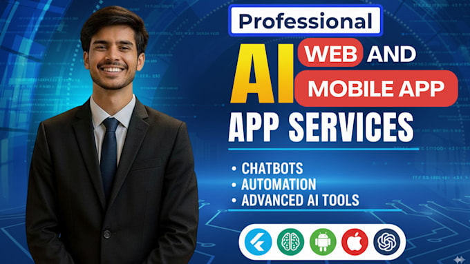 develop ai mobile app, custom chatbot for ios, android app