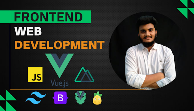 do front end web development using vuejs