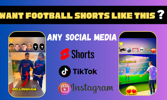 create viral high engaging football shorts