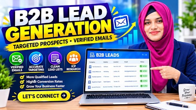 do targeted b2b lead generation and verified email list building