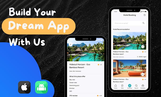 build flutter food delivery restaurant, travel, booking app