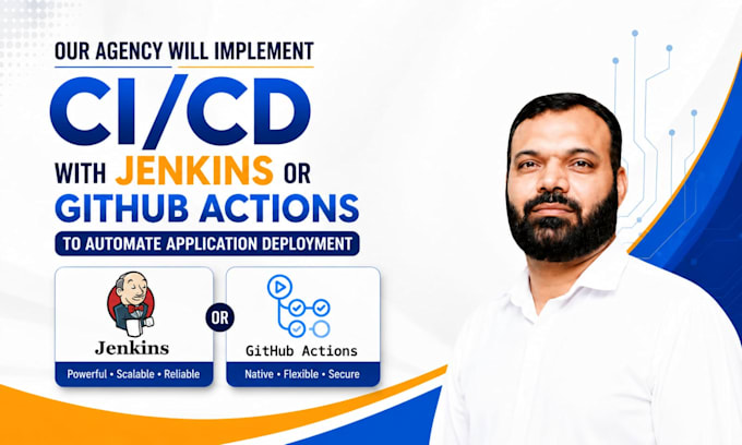 setup cicd with jenkins, github actions to automate deployment, reduce downtime