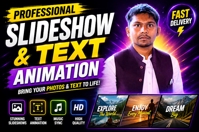 create amazing text animation for videos