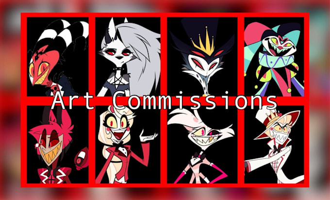 draw any hellaverse character or oc