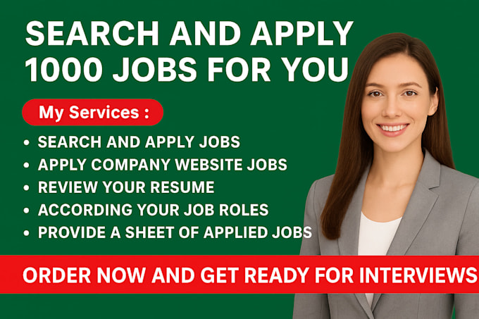 Search and apply 1000 jobs for you by Abdulcareer | Fiverr