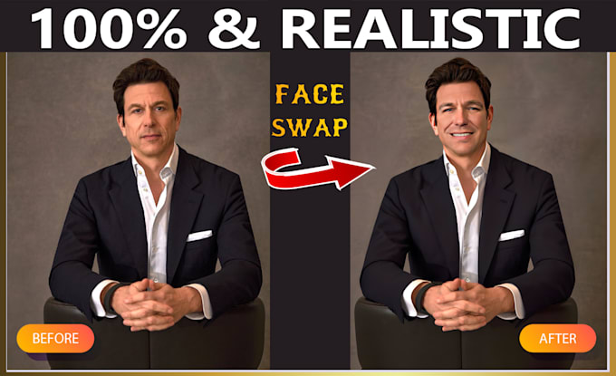 do realistic face and head swapping, photo editing, body slimming in photoshop